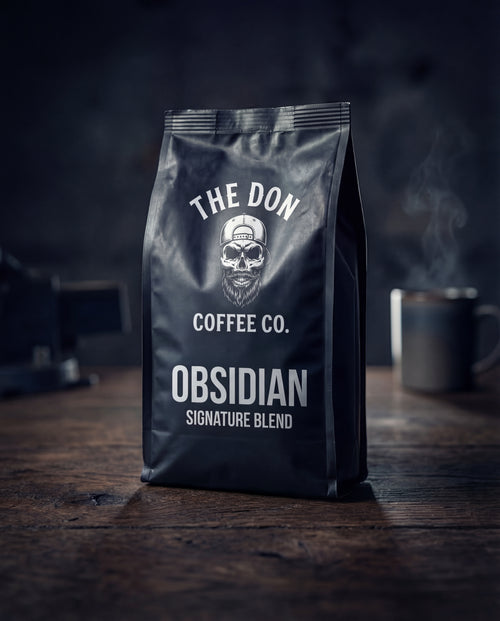 OBSIDIAN dark blend 250g bag — extra dark roast coffee UK
